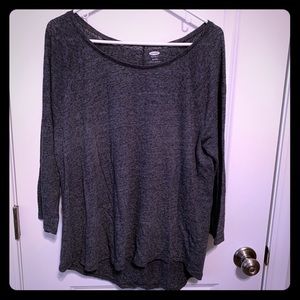 Old Navy women’s heathered storm blue shirt